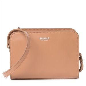 100% leather SHINOLA crossbody bag.